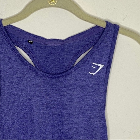 Gymshark purple cut out racerback tank - Picture 2 of 7